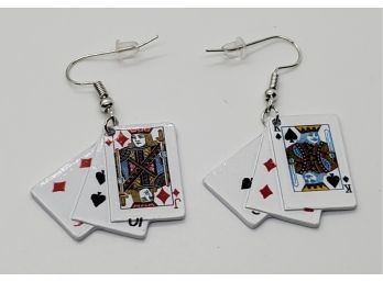 Novelty Earrings For Poker Lovers