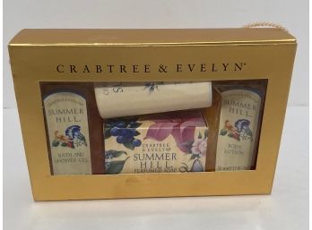 Crabtree And Evelyn Summer Hill Gel, Lotion, Powder, And Soap - Great Stocking Suffer
