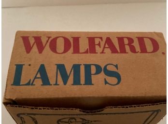 Vintage Wolfard Hand Blown 6 Inch Oil Lamp (NIB)