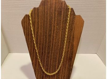 Vintage Gold Tone Two Strand Twisted Rope Chain