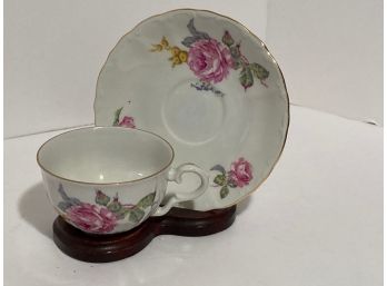 Vintage Bohemia Floral Tea Cup And Saucer