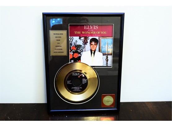 Elvis Presley Special Edition Gold Plated Record With COA