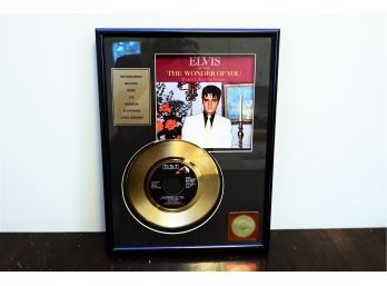 Elvis Presley Special Edition Gold Plated Record With COA