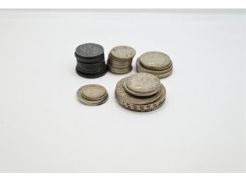 Collection Of Silver Foriegn Coins
