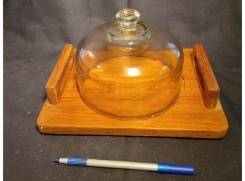 Cheese Board With Glass Cover