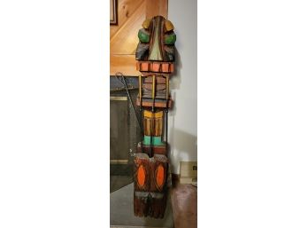 Native American Carved Fireplace Set - Very Unique