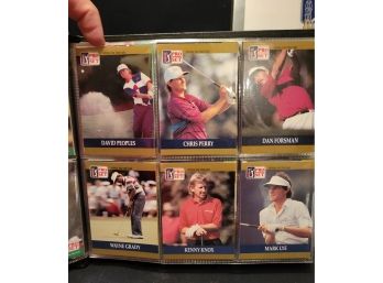 PGA Pro Cards.  Binders Of Golf Cards In Great Shape