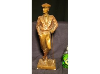 Standing Bronze Golfer