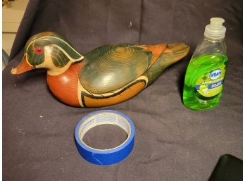 Wood Painted Duck # 3 By Riverbend Carvers