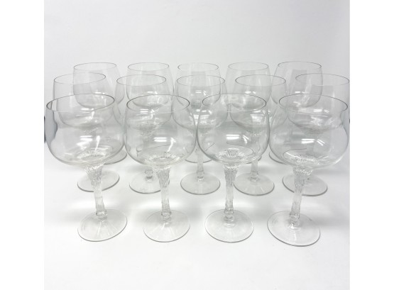 Rosenthal 8 Inch Red Wine Split Glasses, Set Of 14