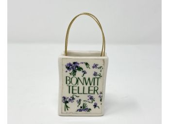 Rare Iconic Bonwit Teller Souvenir Mini Ceramic Shopping Bags