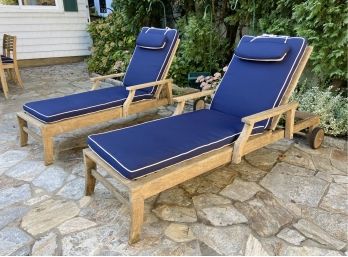 Country Casual Solid Teak Outdoor Lounge Chairs