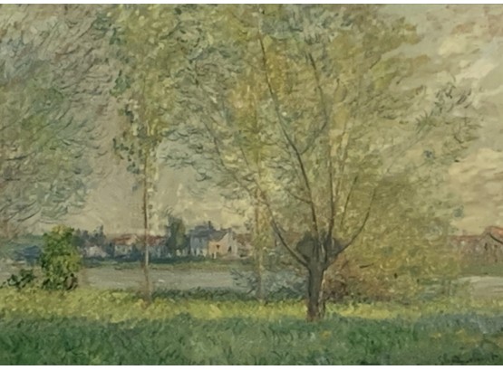 Claude Monet Lithograph, The Willows