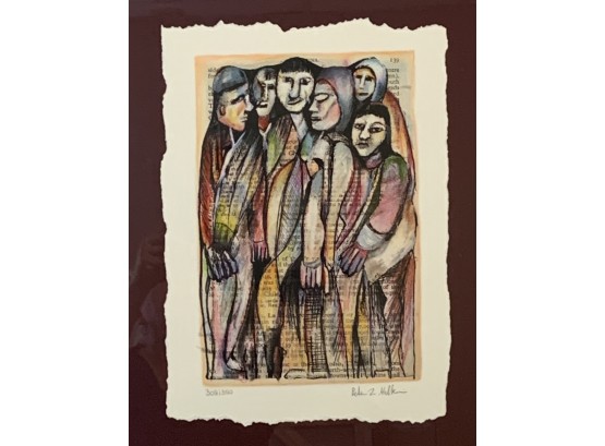 Peter Z. Malkin  Serigraph Titled Figures Of Common Fate