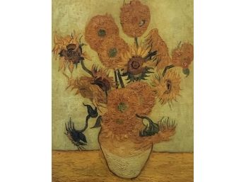 Vincent VanGogh Lithograph  Fifteen Sunflowers