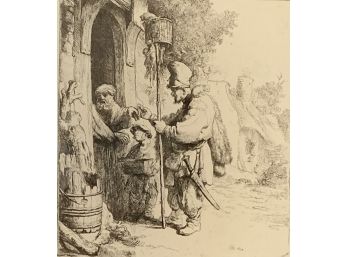 Rembrandt  Heliogravure Titled The Rat Catcher