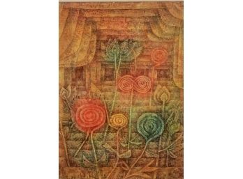 Paul Klee Lithograph, Spiral Flowers
