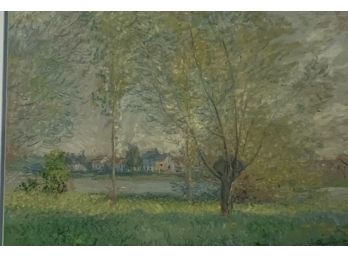 Claude Monet Lithograph The Willows