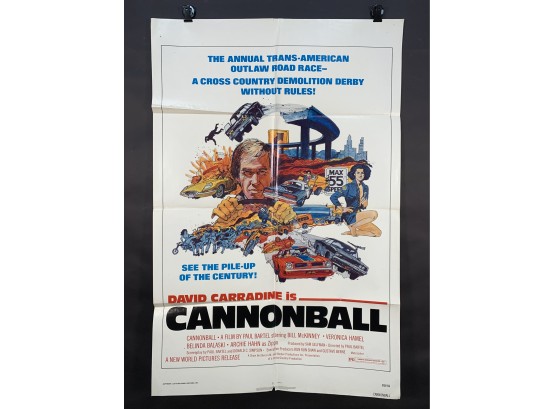 Cannonball Vintage Folded One Sheet Movie Poster