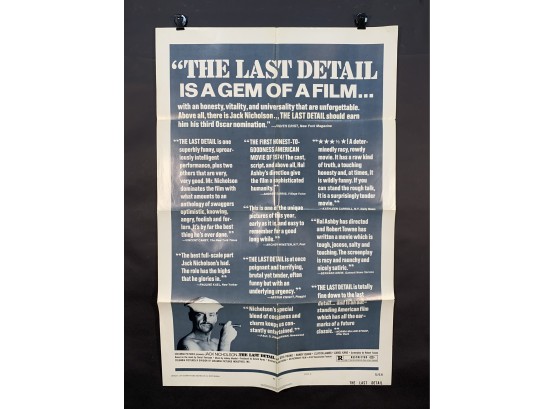 The Last Detail Vintage Folded One Sheet Movie Poster