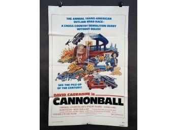 Cannonball Vintage Folded One Sheet Movie Poster