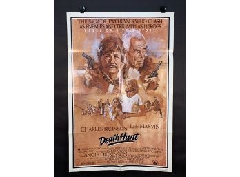 Bronson In Death Hunt Style B Vintage Folded One Sheet Movie Poster