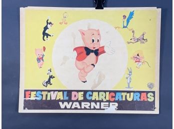 Warner Festival Of Characters Movie Theater Lobby Card