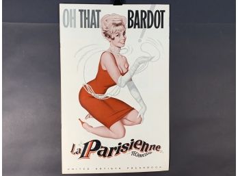 Oh That Bardot La Parisienne Movie Theater Pressbook