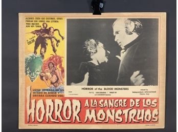 Horror Of The Blood Monsters Movie Theater Lobby Card