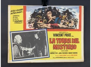 Vincent Price Tower Of London Movie Theater Lobby Card