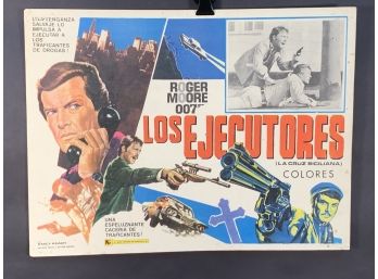 James Bond 007 Los Ejectures Movie Theater Lobby Card