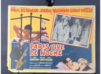 Paris Blues Movie Theater Lobby Card