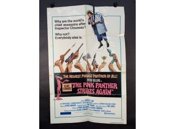 The Pink Panther Strikes Again Movie Theater Poster