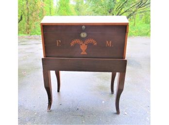Antique Wedding Or Hope Dome Chest On Stand
