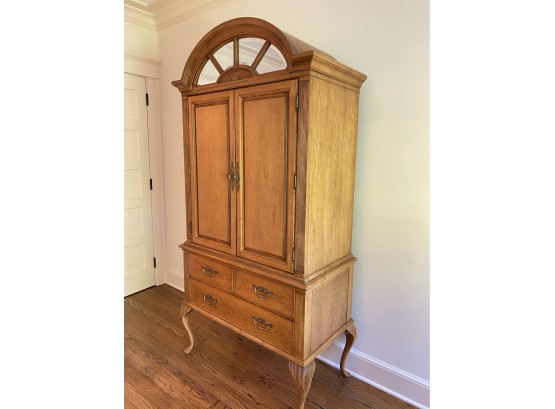 A Classic Queen Anne Style Armoire / Dresser By Bernhardt