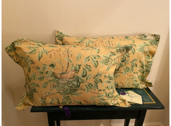 A Pair Of Custom Made Decorative Pillows
