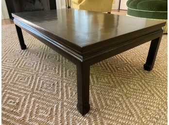 A Ming Style Painted Coffee Table With Gold Accent On Top By Vaughn