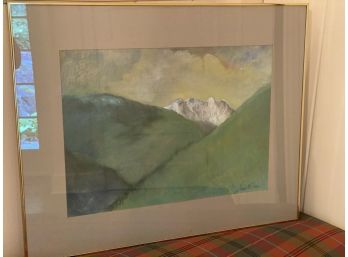 A Framed Wall Art  Pastel? Signed