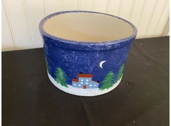 An Hand Decorated Crock By RRP CO. Roseville Ohio