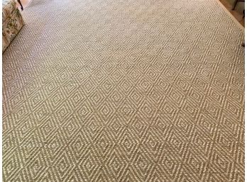 A Diamond Pattern Sand Sisal Rug