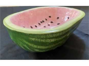 A Ceramic Watermelon Design Serving Bowl