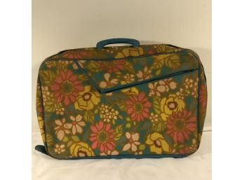 Funky Floral Suitcase 18 X 12