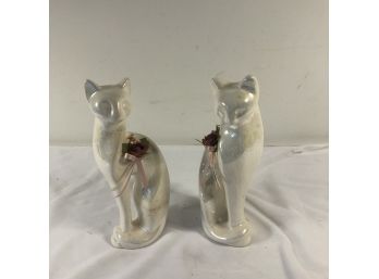 Pair Of Pearlized Cats 12'T
