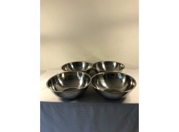 Set Of 4 Bowls Stainless Steel, Korea 16'