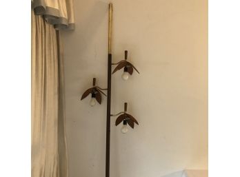 Mid Century Floor To Ceiling Lamp (missing 1 Pedal)