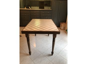 Oak Tile Top Table