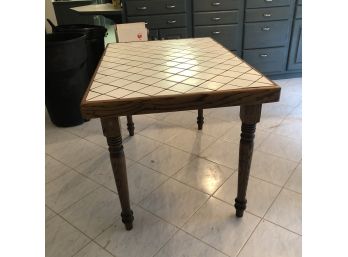 Oak Tile Top Table (lot G)
