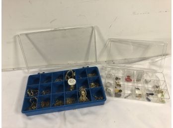 2 Boxes Of Misc Costume Jewelry (lot D)