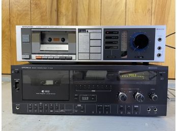 Vintage Optonica RT-6206 Stereo Cassette Deck & Vintage Kenwood KX-31 Cassette Deck