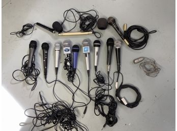 Large Group Of Microphones